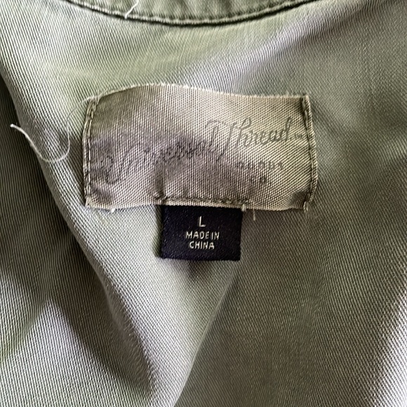 Universal Thread Army Green Blouse - Picture 2 of 3